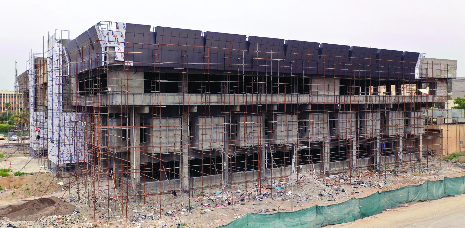 The library building before reconstruction